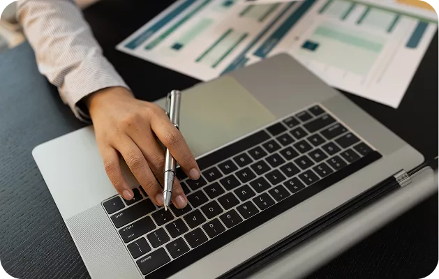 KWPMC Midwest professional reviewing financial reports and providing transparent accounting services for Chicago property management associations.